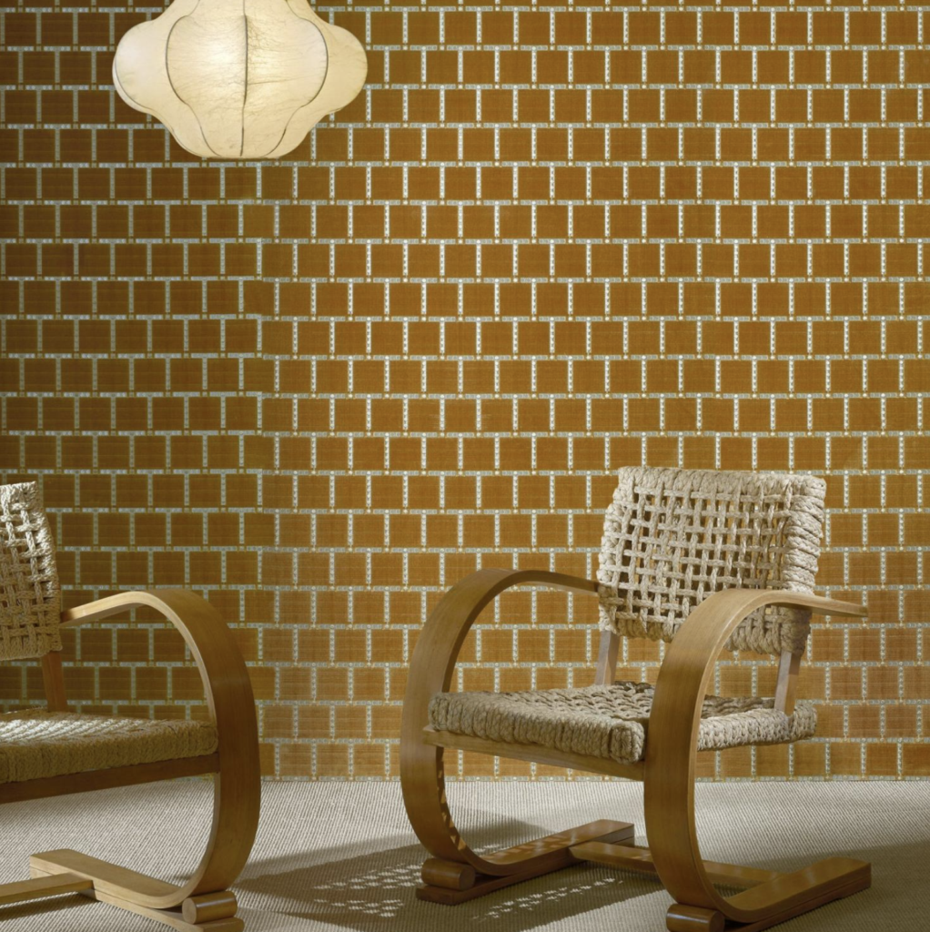 Arte Allures Cabochon behang in kleur dark amber(29241) - Product close-up