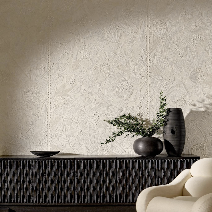 Arte Allures Éclosion behang in kleur Ivory (29201) - interieur weergave
