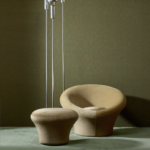 Arte Allures Étamine behang in kleur Oregano (29250) - interieur weergave