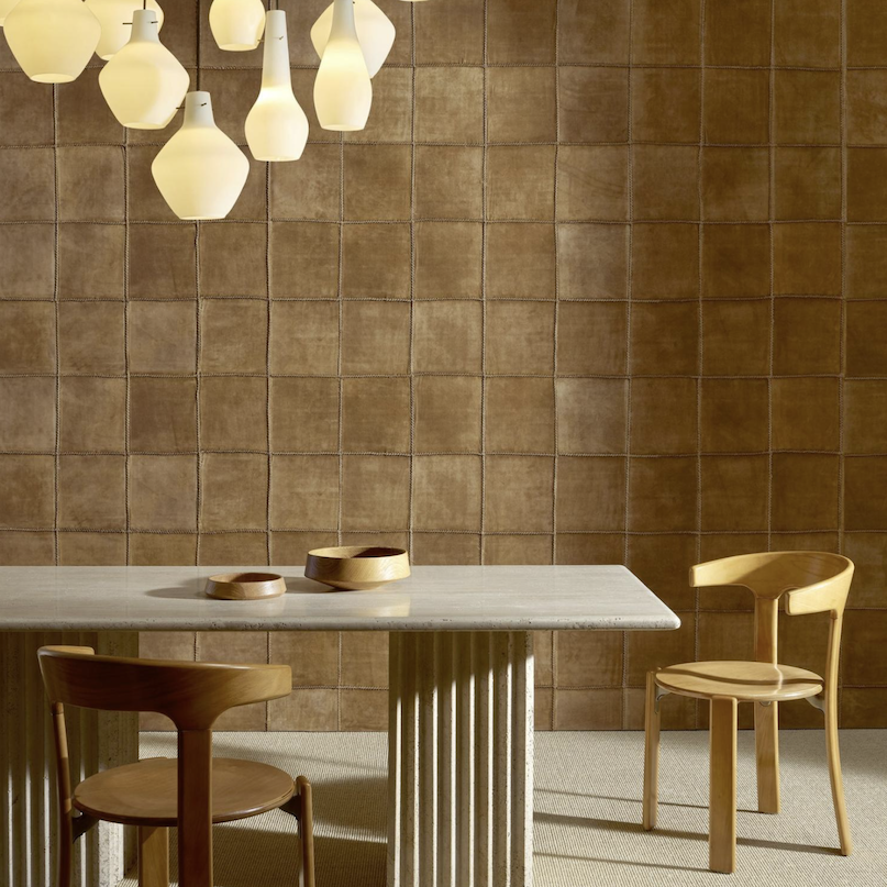 Arte Allures Reliure behang in kleur Caramel (29213) - interieur weergave