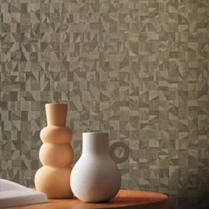 Behang Casamance Tiznit 74401058 Kaki sfeer afb