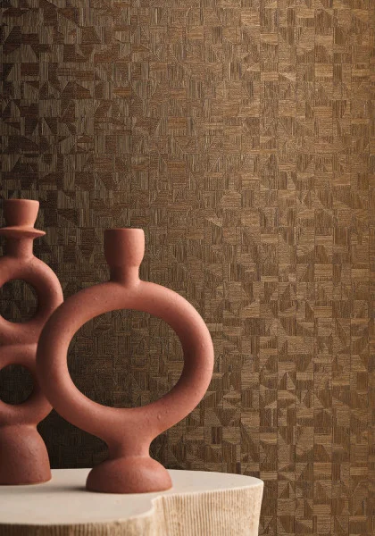 Behang Casamance Tiznit 74400344 dore fonce