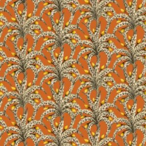 Afrika Damask 129-5018 is een verfijnde, eigentijdse interpretatie van het klassieke damastmotief