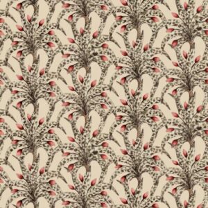 Cole & Son x Ardmore Afrika Damask behang 129-5017. Organisch damastontwerp, handgeschilderd en geïnspireerd op Afrikaanse keramiek.