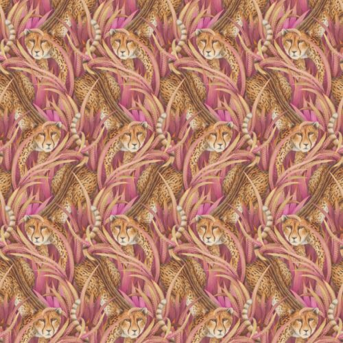 Cole & Son behang Cheetah Prowl 129-8045 in het roze