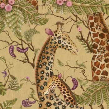 Cole and Son Royal Giraffe 129-3010 in het goud kleur