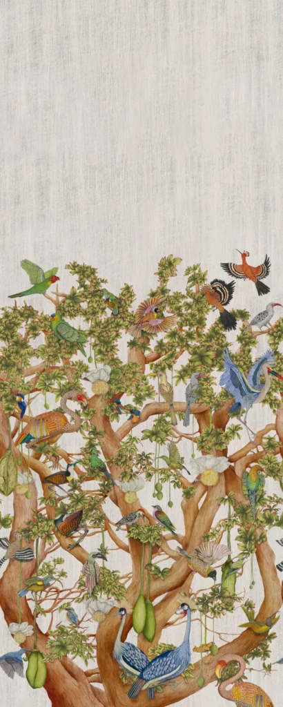 Cole and Son Ardmore Baobab Tree of Life Platinum 129/1001 behang Buningh