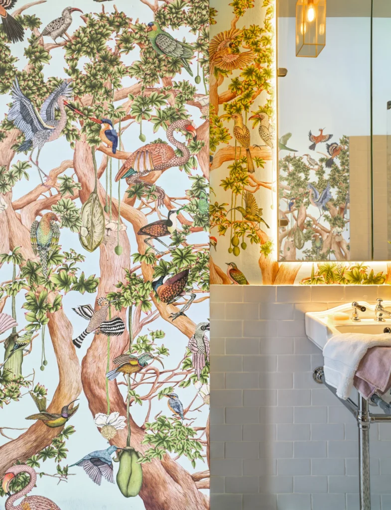 Sky Blue sfeer afbeelding van het cole and son behang