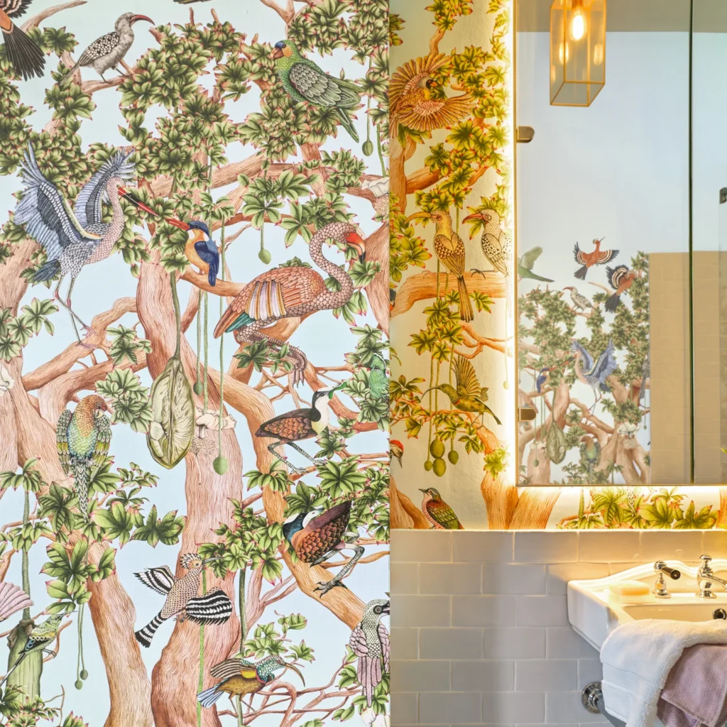 Sky Blue sfeer afbeelding van het cole and son behang