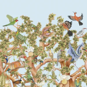 Sky Blue tree of life in het b;auw