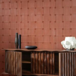 Arte Corium Cassone behang in kleur Paprika (27421) - Interieur impressie