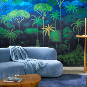 Arte Decors panoramiques Ciel tropical behang in kleur Bright Midnight (97650) - Interieur impressie