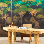 Arte Decors panoramiques Ciel tropical behang in kleur Emerald Forest (97652) - Interieur impressie