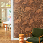 Arte Decors panoramiques Flamencos andinos behang in kleur Butterfly Weeds (97611) - Interieur impressie