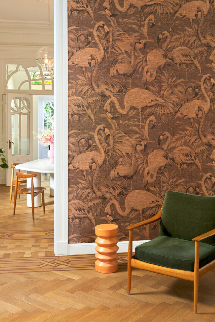 Arte Decors panoramiques Flamencos andinos behang in kleur Butterfly Weeds (97611) - Interieur impressie