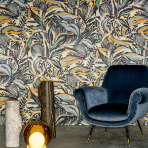 Arte Decors panoramiques Flor imaginaria behang in kleur Pheasant (97661) - Interieur impressie