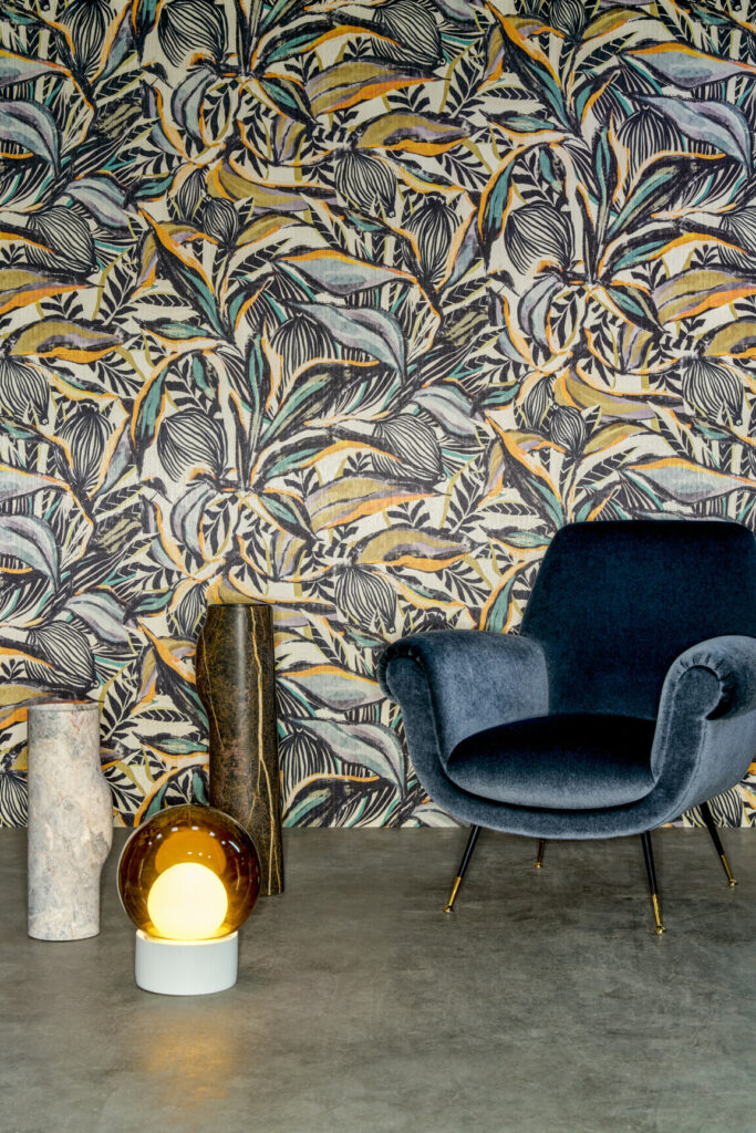 Arte Decors panoramiques Flor imaginaria behang in kleur Pheasant (97661) - Interieur impressie