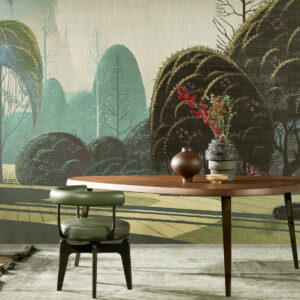 Arte Decors panoramiques Le jardin mystique behang in kleur Fantasy (97550) - Interieur impressie