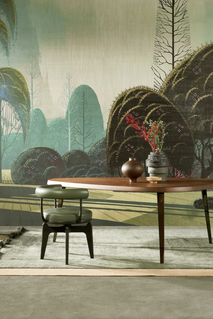 Arte Decors panoramiques Le jardin mystique behang in kleur Fantasy (97550) - Interieur impressie