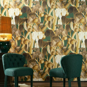 Arte Decors panoramiques Les grenouilles de chavroches behang in kleur Camouflage (97510) - Interieur impressie