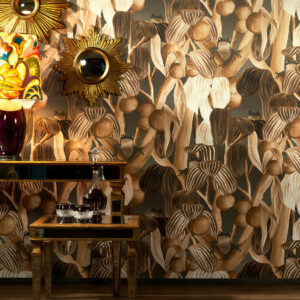 Arte Decors panoramiques Les grenouilles de chavroches behang in kleur Woodwork (97511) - Interieur impressie