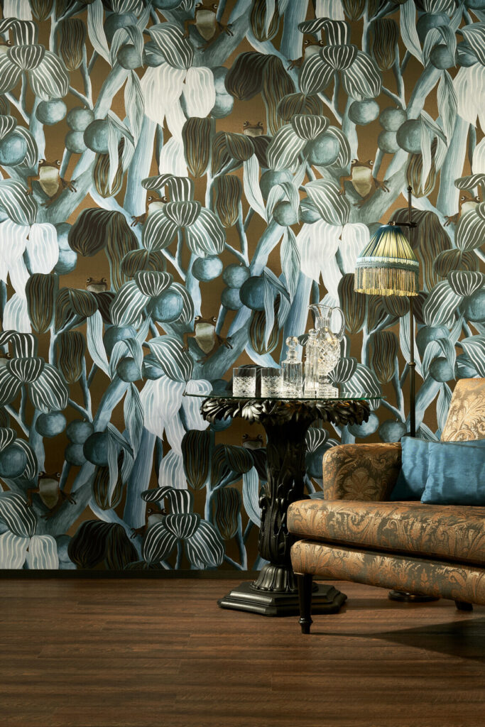 Arte Decors panoramiques Les grenouilles de chavroches behang in kleur Atlantic (97512) - Interieur impressie