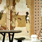 Arte Decors panoramiques Les mysteres de madagascar behang in kleur Dune (97531) - Interieur impressie