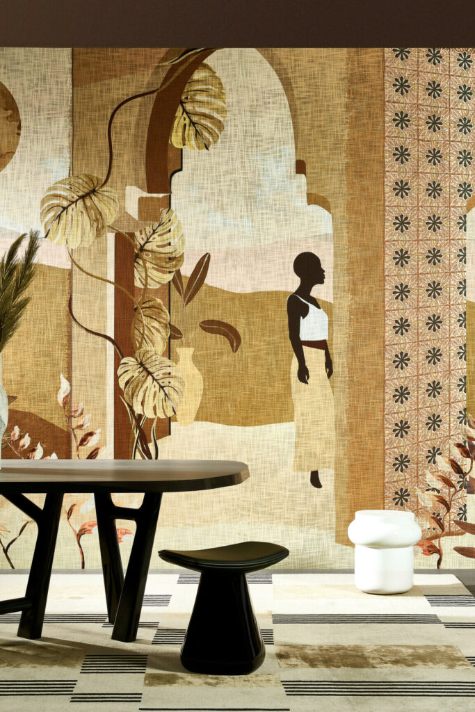 Arte Decors panoramiques Les mysteres de madagascar behang in kleur Dune (97531) - Interieur impressie