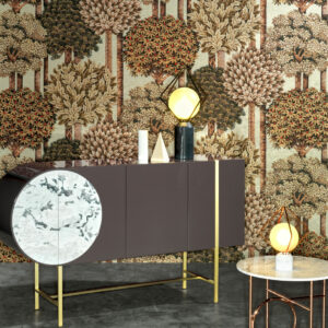 Arte Decors panoramiques Mont royal behang in kleur Bark (97701) - Interieur impressie