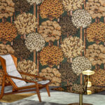 Arte Decors panoramiques Mont royal behang in kleur Green Golds (97702) - Interieur impressie