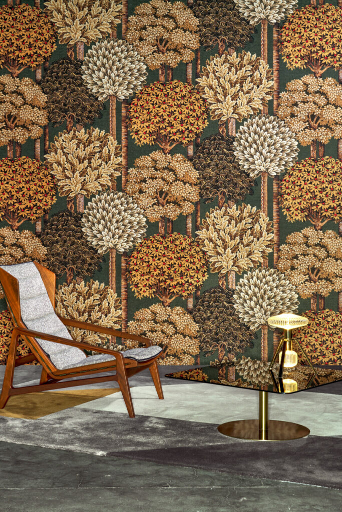 Arte Decors panoramiques Mont royal behang in kleur Green Golds (97702) - Interieur impressie