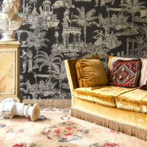 Arte Decors panoramiques Mythologie grecque behang in kleur Onyx Beige (97620) - Interieur impressie