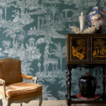 Arte Decors panoramiques Mythologie grecque behang in kleur Silver Pine (97622) - Interieur impressie