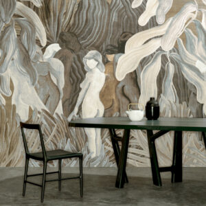 Arte Decors panoramiques Secret silhouettes behang in kleur Desert Dust (97721) - Interieur impressie