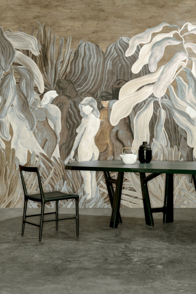 Arte Decors panoramiques Secret silhouettes behang in kleur Desert Dust (97721) - Interieur impressie