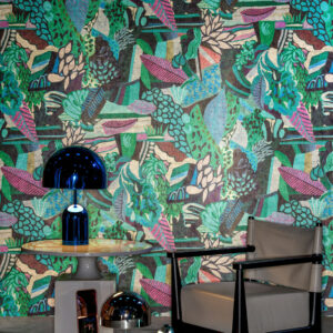 Arte Decors panoramiques Terra tropicana behang in kleur Azure (97671) - Interieur impressie