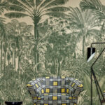 Arte Decors panoramiques Valle de vinales behang in kleur Palmier (97711) - Interieur impressie