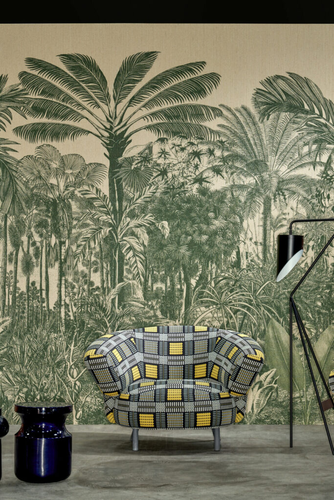 Arte Decors panoramiques Valle de vinales behang in kleur Palmier (97711) - Interieur impressie