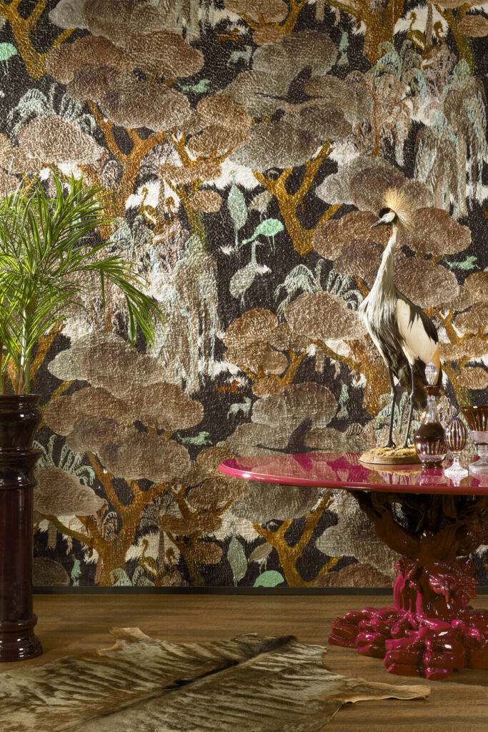 Arte Decors panoramiques Wonderwoods behang in kleur Cinnamon (97540) - Interieur impressie