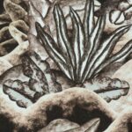 Arte Decors panoramiques Balata garden behang in kleur Chunky Vanilla (97732) - Product close-up