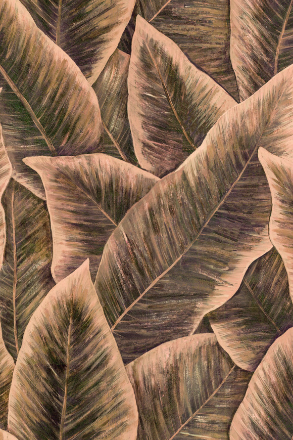 Arte Decors panoramiques Bird of paradise behang in kleur Blush (97570) - Product close-up