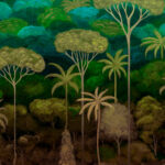 Arte Decors panoramiques Ciel tropical behang in kleur Emerald Forest (97652) - Product close-up