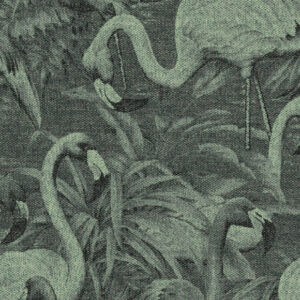 Arte Decors panoramiques Flamencos andinos behang in kleur Almond Green (97610) - Product close-up