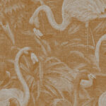 Arte Decors panoramiques Flamencos andinos behang in kleur Marigold (97612) - Product close-up