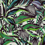 Arte Decors panoramiques Flor imaginaria behang in kleur Malachite Sunbird (97662) - Product close-up