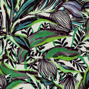 Arte Decors panoramiques Flor imaginaria behang in kleur Malachite Sunbird (97662) - Product close-up