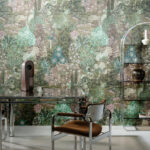 Arte Decors panoramiques Foret des muses behang in kleur Forêt Sauge (97751) - Interieur impressie