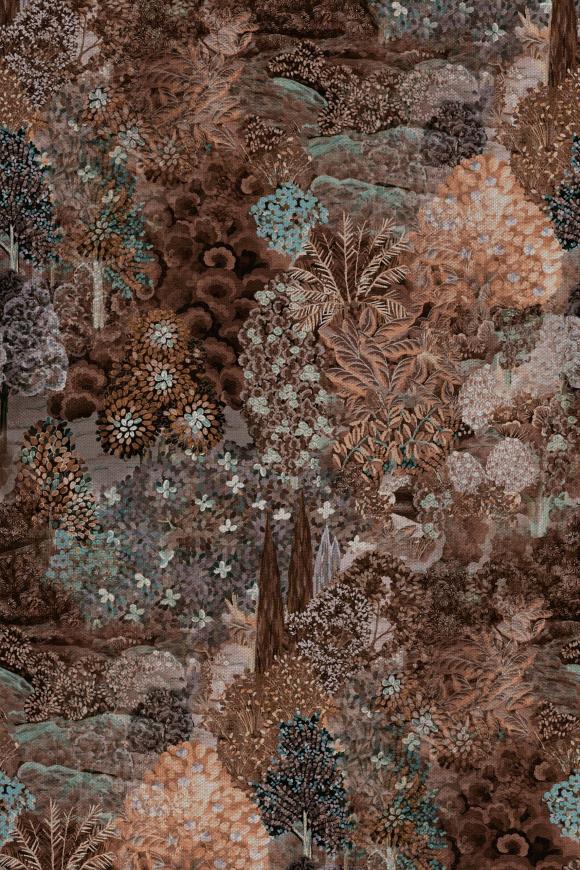 Arte Decors panoramiques Foret des muses behang in kleur Forêt Clémentine (97752) - Product close-up