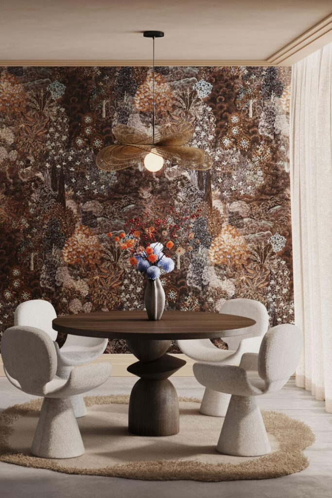 Arte Decors panoramiques Foret des muses behang in kleur Forêt Clémentine (97752) - Interieur impressie