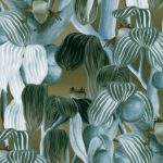 Arte Decors panoramiques Les grenouilles de chavroches behang in kleur Atlantic (97512) - Product close-up